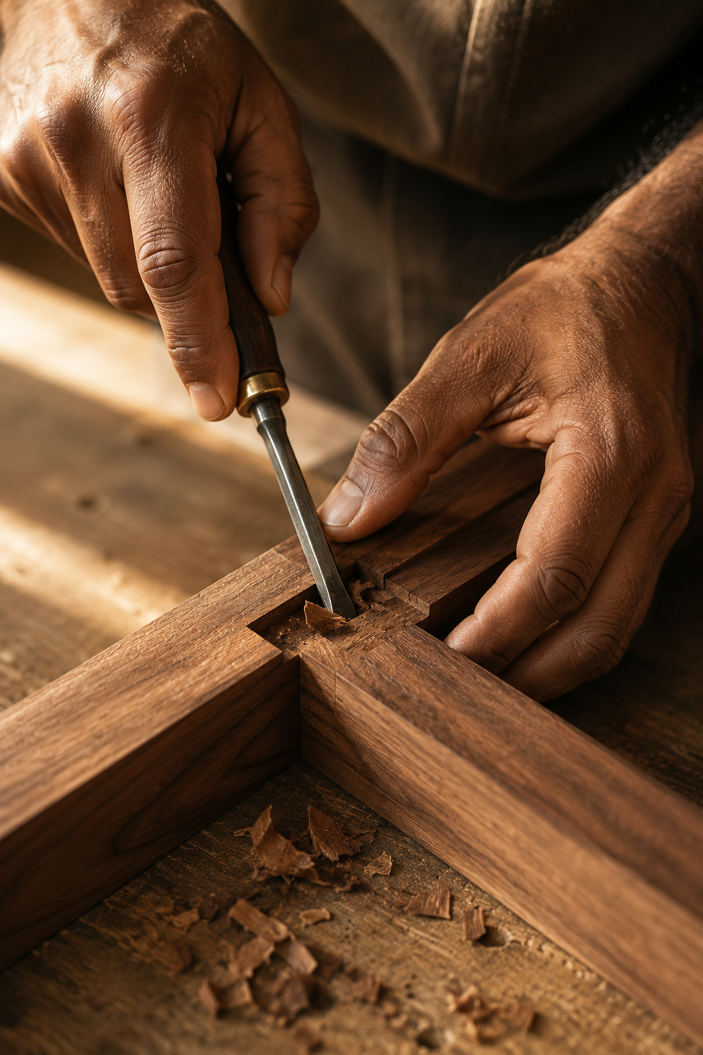 Carpenter at the bench