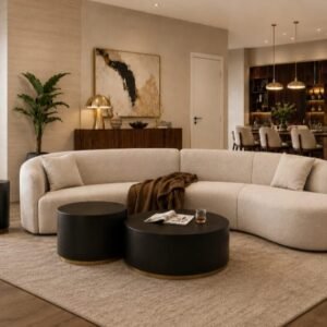 Modern Curved Sectional Sofa